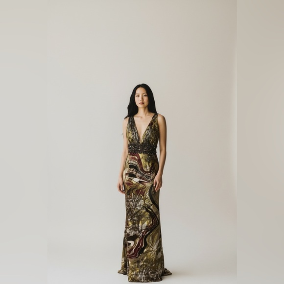 Dresses & Skirts - Elegant Multicolor Evening Gown